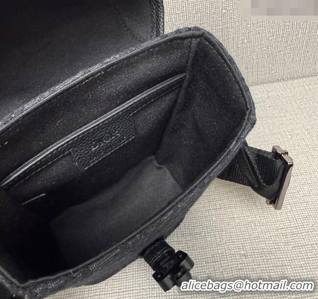 Best Quality Dior Mens Mini Dior Hit the Road Vertical Messenger Bag with Flap in Oblique Jacquard with Grained Calfskin