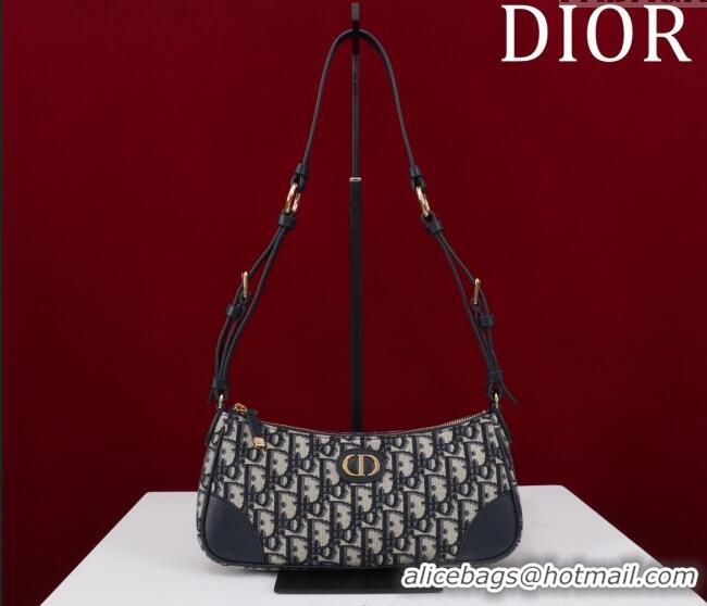 Market Sells Dior 30 Montaigne Wanderlust Mini Bag in Dior Oblique Jacquard and Smooth Calfskin 1138 Blue 2025