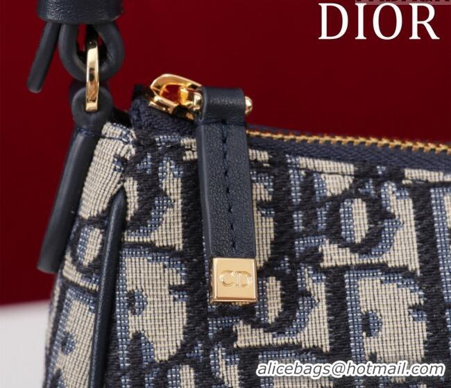 Market Sells Dior 30 Montaigne Wanderlust Mini Bag in Dior Oblique Jacquard and Smooth Calfskin 1138 Blue 2025