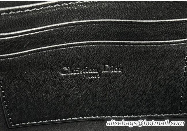 Pretty Style Dior Diorstar Hobo Bag with Chain in Macrocannage Lambskin 1141 Black 2025