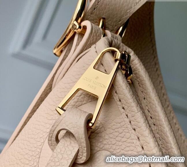 Unique Grade Louis Vuitton CarryAll PM Bag in Embossed Grained Cowhide Leather M14321 Sand Beige 2025