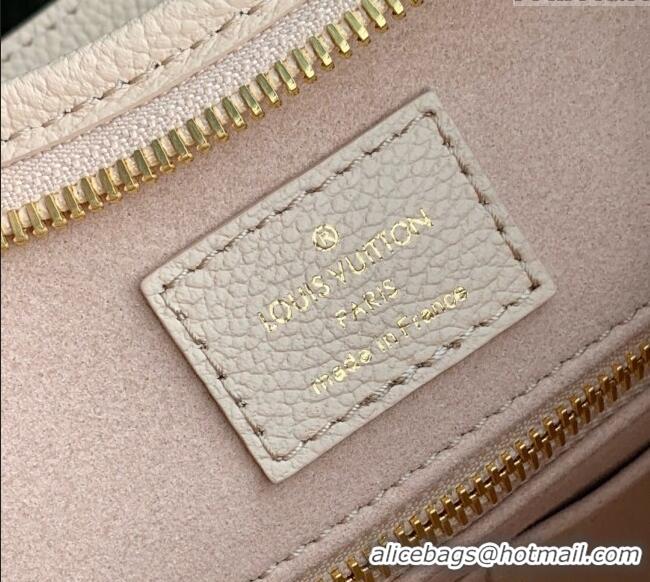Unique Grade Louis Vuitton CarryAll PM Bag in Embossed Grained Cowhide Leather M14321 Sand Beige 2025