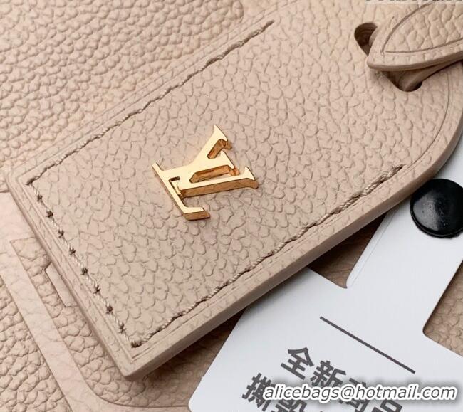 Unique Grade Louis Vuitton CarryAll PM Bag in Embossed Grained Cowhide Leather M14321 Sand Beige 2025