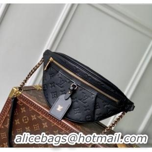 Top Grade Louis Vuitton High Rise PM bumbag in Monogram Leather M14353 Black 2025