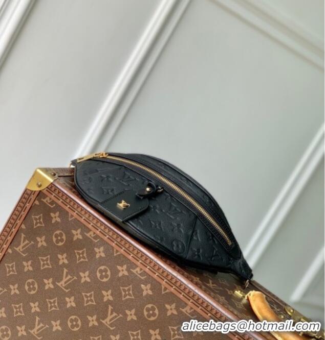 Top Grade Louis Vuitton High Rise PM bumbag in Monogram Leather M14353 Black 2025