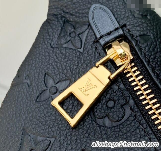 Top Grade Louis Vuitton High Rise PM bumbag in Monogram Leather M14353 Black 2025