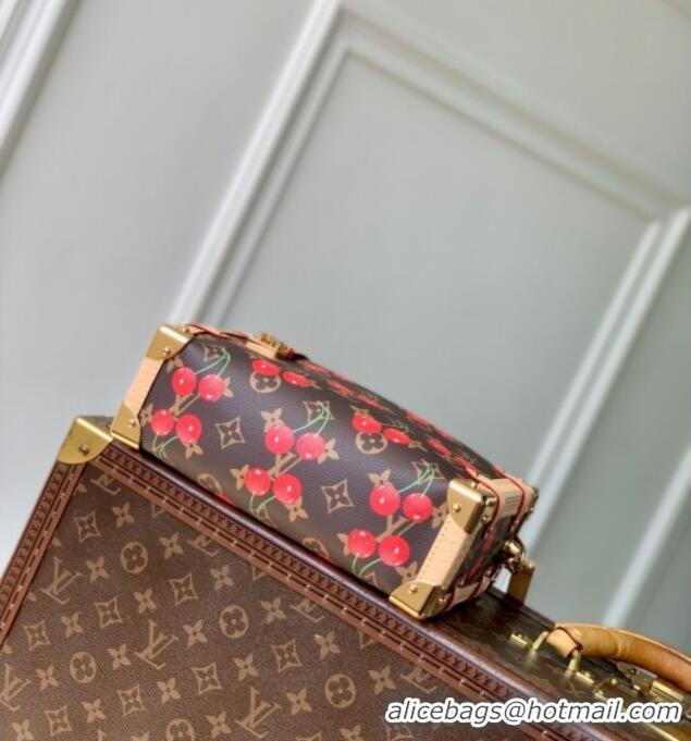 Famous Brand Louis Vuitton LV x TM Side Trunk MM Bag in Monogram Cherry Canvas M14278 2025
