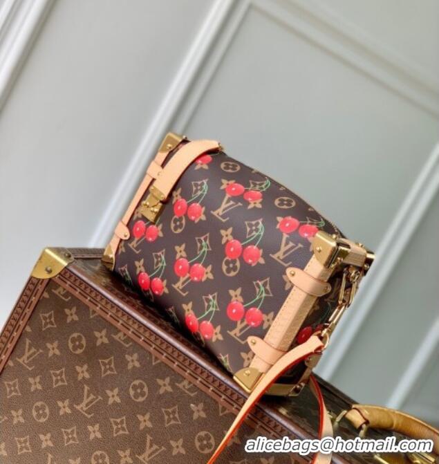 Famous Brand Louis Vuitton LV x TM Side Trunk MM Bag in Monogram Cherry Canvas M14278 2025