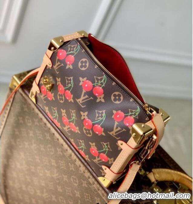 Famous Brand Louis Vuitton LV x TM Side Trunk MM Bag in Monogram Cherry Canvas M14278 2025