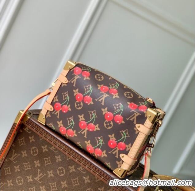 Famous Brand Louis Vuitton LV x TM Side Trunk MM Bag in Monogram Cherry Canvas M14278 2025