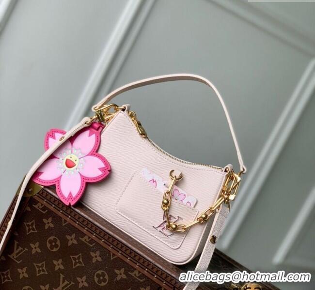 Good Quality Louis Vuitton LV x TM Marellini Bag in Epi Leather with Cherry Blossom M13101 Cheeky Pink 2025