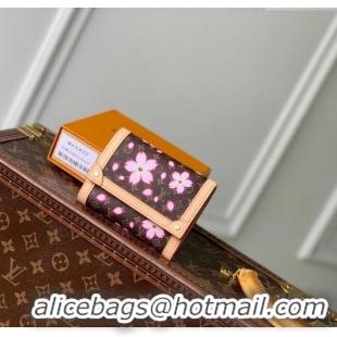 Discount Louis Vuitton LV x TM Victorine Wallet in Sakura Monogram Canvas with Cherry Blossom M13427 2025