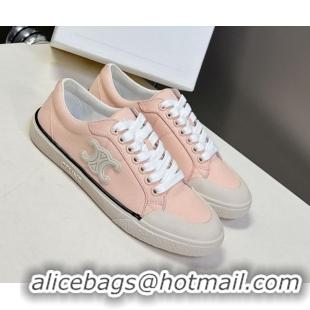 Low Price Celine Alan Sneakers with Triomphe in Canvas Light Pink 0428111