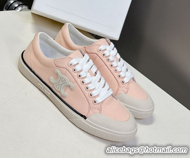 Low Price Celine Alan Sneakers with Triomphe in Canvas Light Pink 0428111