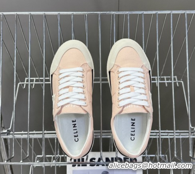 Low Price Celine Alan Sneakers with Triomphe in Canvas Light Pink 0428111