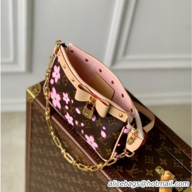 Inexpensive Louis Vuitton LV x TM Pochette Accessoires Mini bag in Sakura Monogram Canvas with Cherry Blossom M13666 202