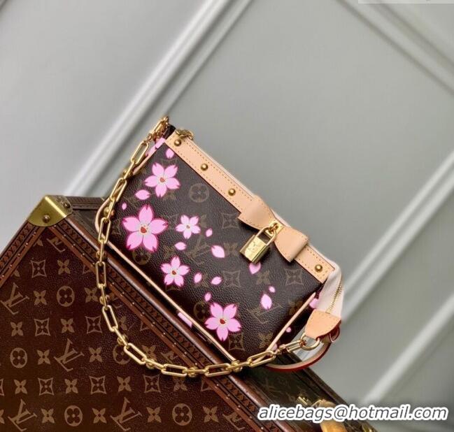Inexpensive Louis Vuitton LV x TM Pochette Accessoires Mini bag in Sakura Monogram Canvas with Cherry Blossom M13666 202