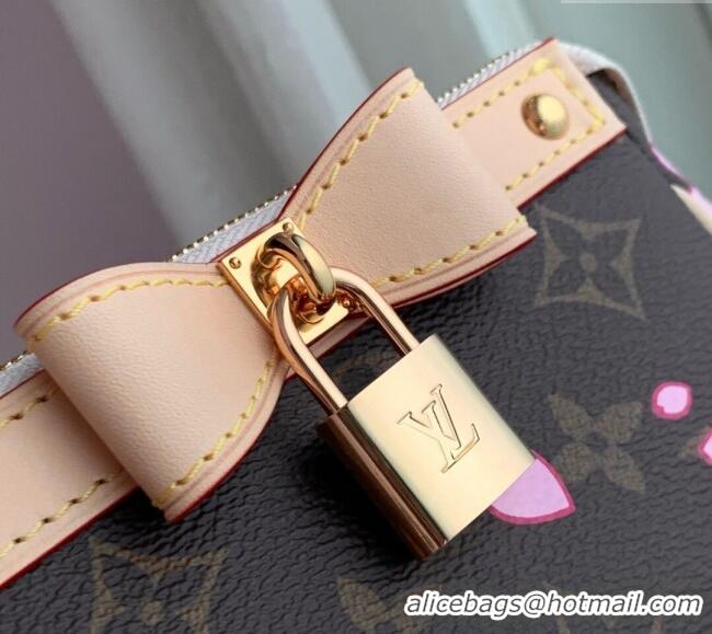 Inexpensive Louis Vuitton LV x TM Pochette Accessoires Mini bag in Sakura Monogram Canvas with Cherry Blossom M13666 202