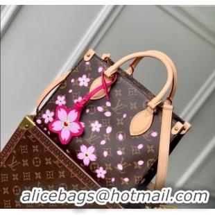 Promotional Louis Vuitton LV x TM OnTheGo PM bag in Sakura Monogram Canvas with Cherry Blossom M13269 2025