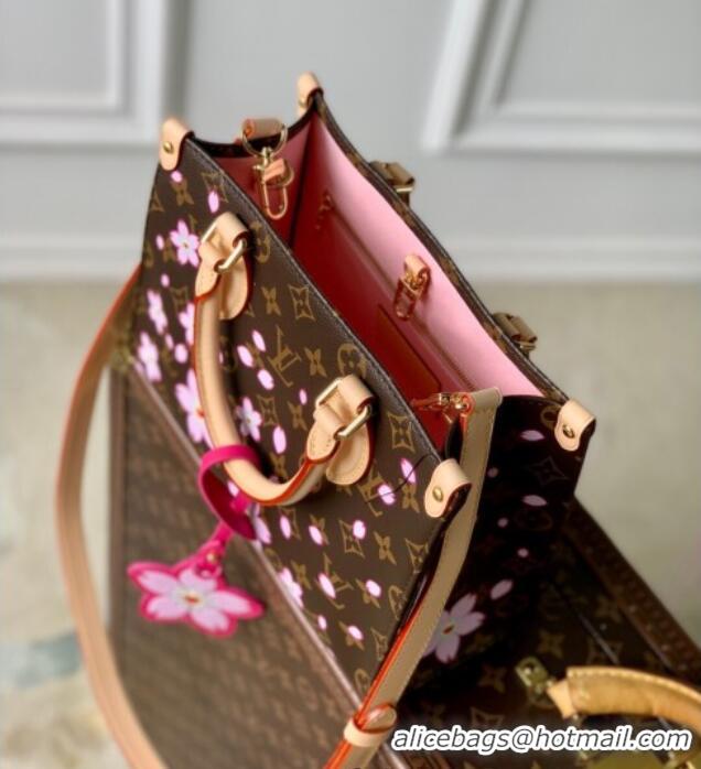 Promotional Louis Vuitton LV x TM OnTheGo PM bag in Sakura Monogram Canvas with Cherry Blossom M13269 2025