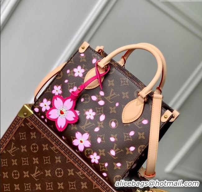 Promotional Louis Vuitton LV x TM OnTheGo PM bag in Sakura Monogram Canvas with Cherry Blossom M13269 2025