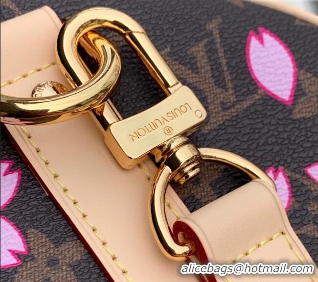 Good Product Louis Vuitton LV x TM Keepall Bandouliere 45 travel bag in Sakura Monogram Canvas with Cherry Blossom M1375