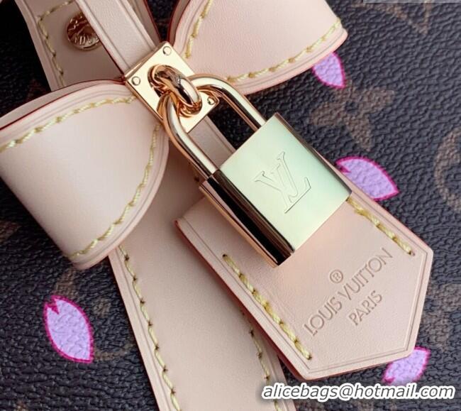 Good Product Louis Vuitton LV x TM Keepall Bandouliere 45 travel bag in Sakura Monogram Canvas with Cherry Blossom M1375