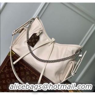 Top Grade Louis Vuitton CarryAll Cargo Vibe PM Bag in Lambskin leather Vanilla M12919 White 2025
