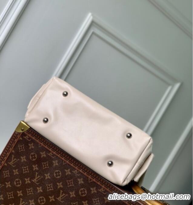 Top Grade Louis Vuitton CarryAll Cargo Vibe PM Bag in Lambskin leather Vanilla M12919 White 2025
