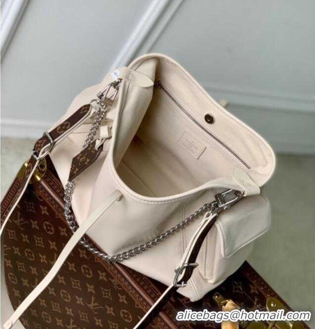 Top Grade Louis Vuitton CarryAll Cargo Vibe PM Bag in Lambskin leather Vanilla M12919 White 2025