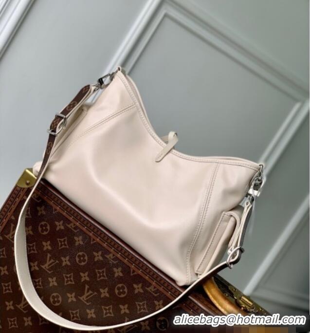 Top Grade Louis Vuitton CarryAll Cargo Vibe PM Bag in Lambskin leather Vanilla M12919 White 2025