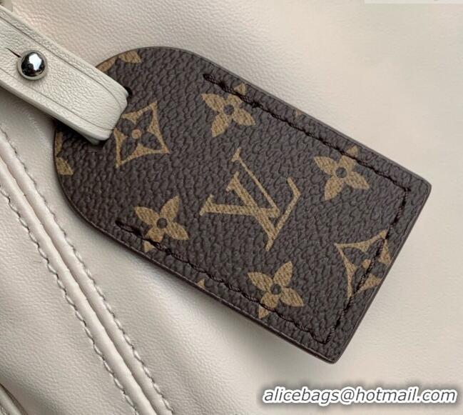Top Grade Louis Vuitton CarryAll Cargo Vibe PM Bag in Lambskin leather Vanilla M12919 White 2025