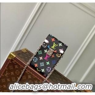 Famous Brand Louis Vuitton LV x TM Phone Pouch Metis in Multicolored Monogram Canvas M14098 Black 2025
