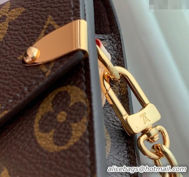 Famous Brand Louis Vuitton Monogram Canvas Phone Pouch Metis M13572 Brown 2025