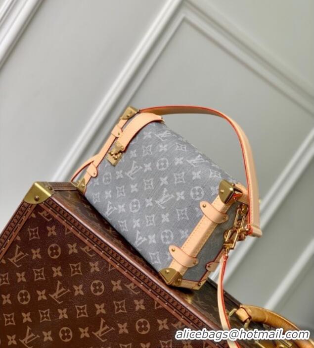 Top Grade Louis Vuitton Side Trunk MM bag in Cloudy Grey Certified Organic Cotton M13285 2025