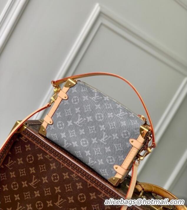 Top Grade Louis Vuitton Side Trunk MM bag in Cloudy Grey Certified Organic Cotton M13285 2025