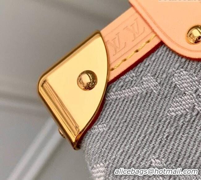 Top Grade Louis Vuitton Side Trunk MM bag in Cloudy Grey Certified Organic Cotton M13285 2025