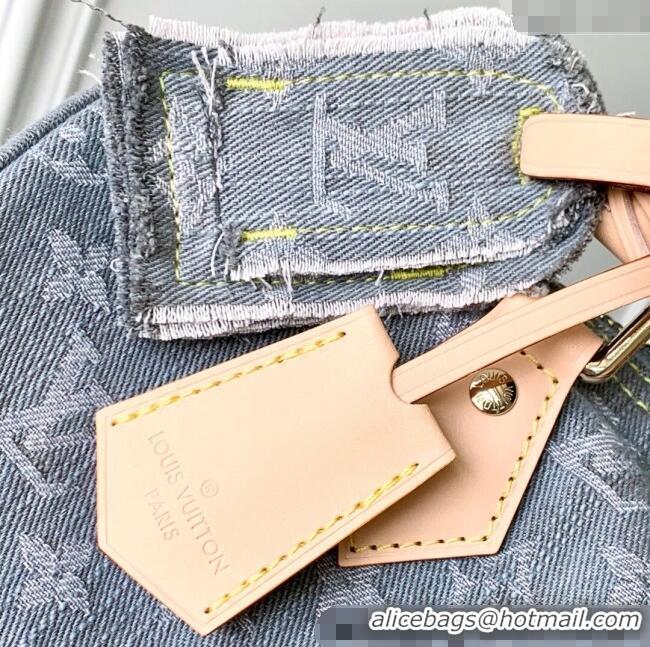 Famous Brand Louis Vuitton Speedy Soft 30 bag in Cloudy Grey Certified Organic Cotton M13344 2025