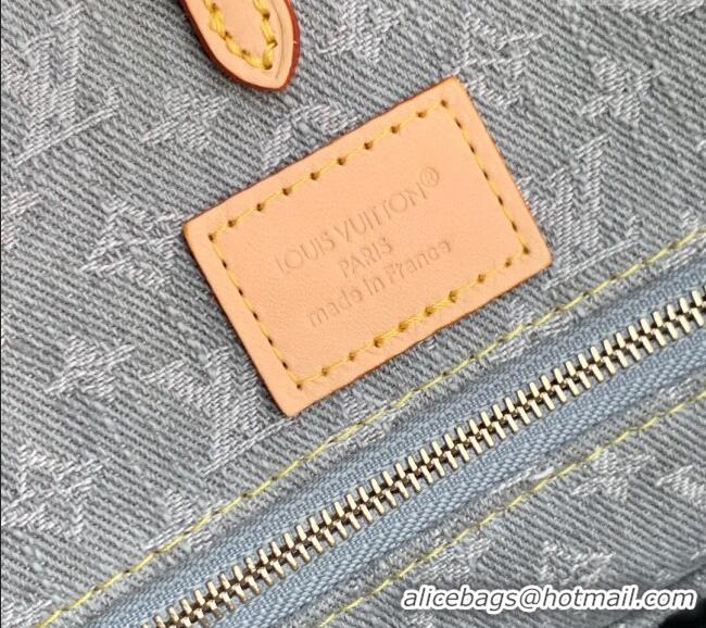Cheap Price Louis Vuitton OnTheGo MM bag in Cloudy Grey Certified Organic Cotton M13189 2025