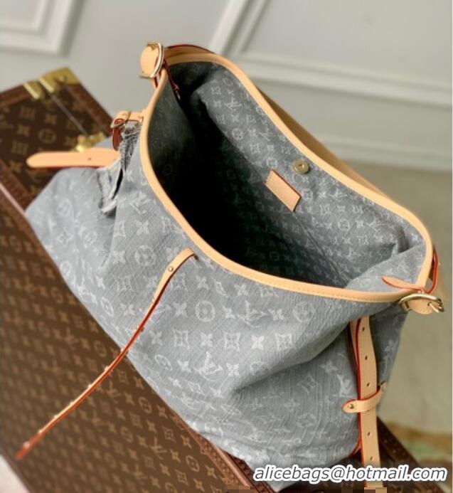 Famous Brand Louis Vuitton CarryAll MM bag in Cloudy Grey Certified Organic Cotton M13289 2025