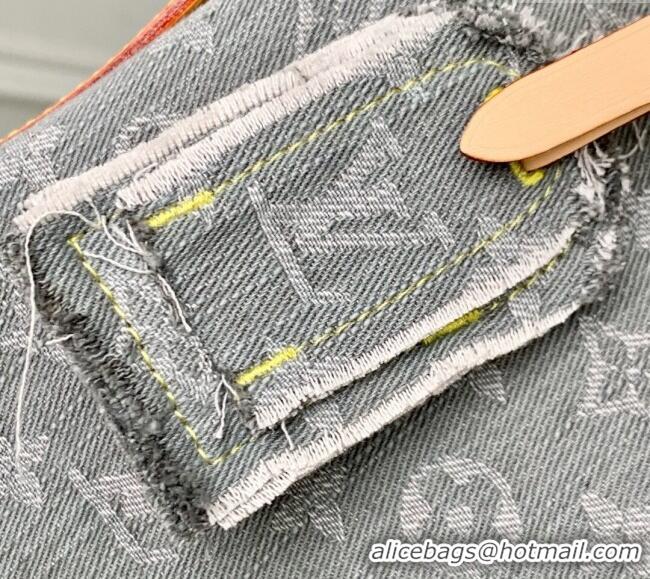 Famous Brand Louis Vuitton CarryAll MM bag in Cloudy Grey Certified Organic Cotton M13289 2025
