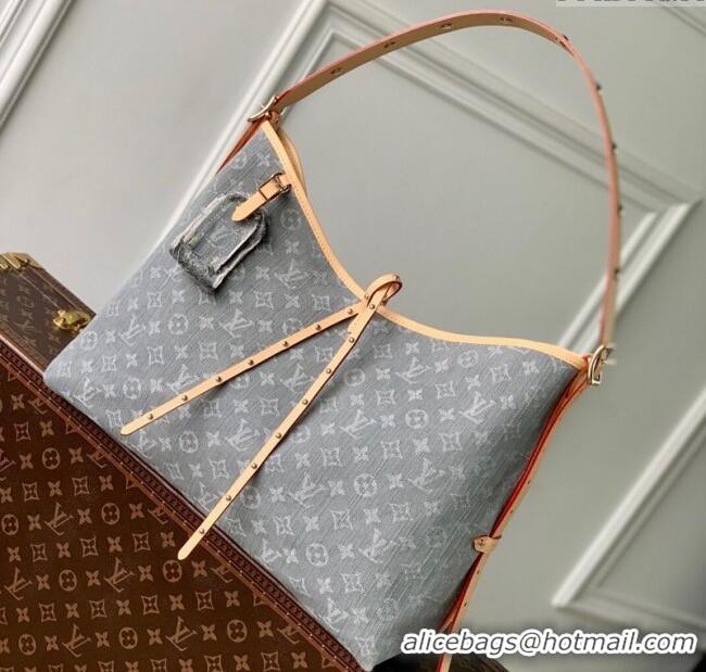 Famous Brand Louis Vuitton CarryAll MM bag in Cloudy Grey Certified Organic Cotton M13289 2025