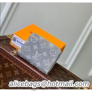 Well Crafted Louis Vuitton Zippy Coin Purse Wallet in Cloudy Grey Certified Organic Cotton M14277 2025