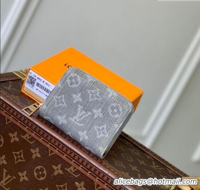 Well Crafted Louis Vuitton Zippy Coin Purse Wallet in Cloudy Grey Certified Organic Cotton M14277 2025
