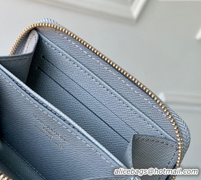 Well Crafted Louis Vuitton Zippy Coin Purse Wallet in Cloudy Grey Certified Organic Cotton M14277 2025