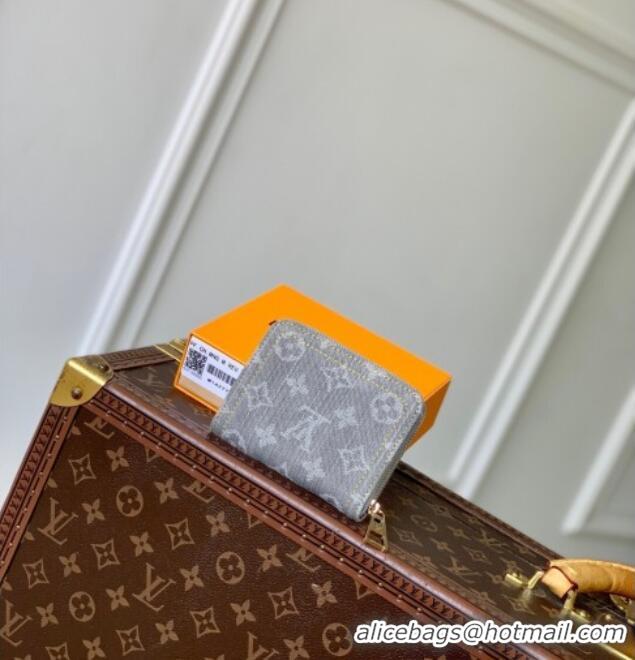 Well Crafted Louis Vuitton Zippy Coin Purse Wallet in Cloudy Grey Certified Organic Cotton M14277 2025
