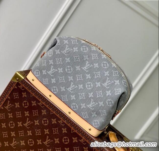 Top Grade Louis Vuitton Cosmetic Pouch GM in Cloudy Grey Certified Organic Cotton M13750 2025