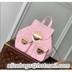Cheap Louis Vuitton Venice Backpack bag in Washed Pink Certified Organic Cotton Denim M13031 2025