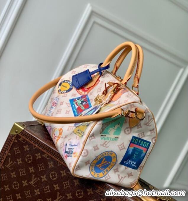 Luxury Cheap Louis Vuitton Speedy Soft 30 Bag in Monogram Dune Canvas M14587 2025