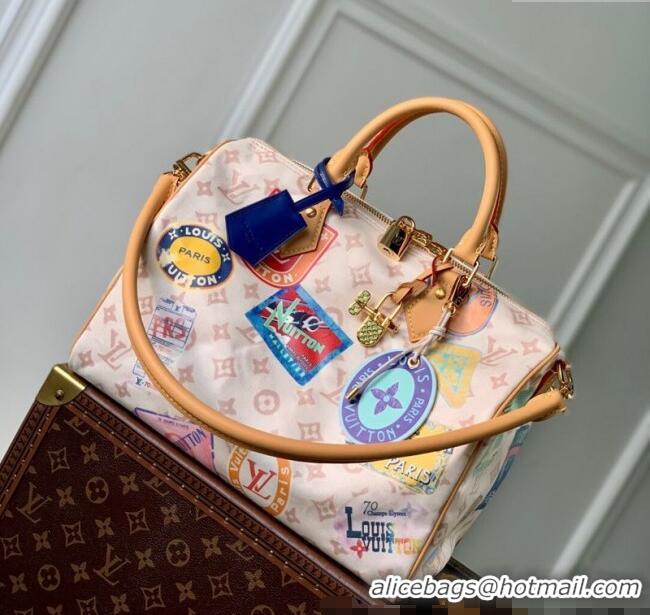 Luxury Cheap Louis Vuitton Speedy Soft 30 Bag in Monogram Dune Canvas M14587 2025